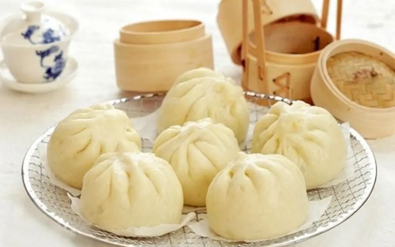 Làm bánh bao bằng bột nở