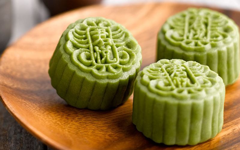 Bánh trứng sữa hấp trà xanh