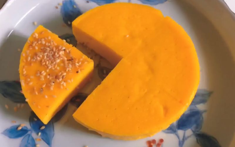 Làm bánh trứng sữa hấp vị xoài