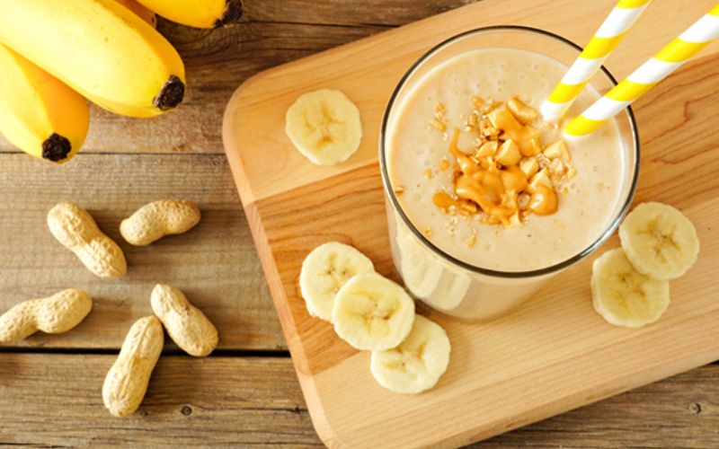 Smoothie chuối bổ sung năng lượng cho cơ thể 