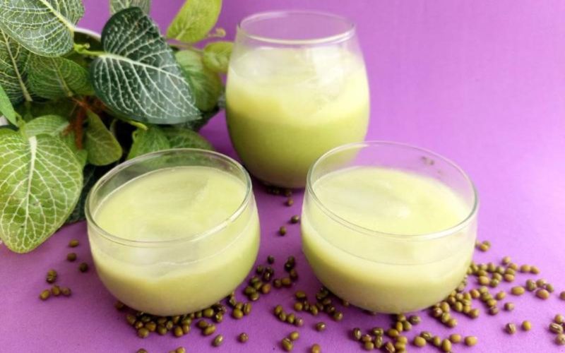 Cách làm sữa đậu xanh hạt sen