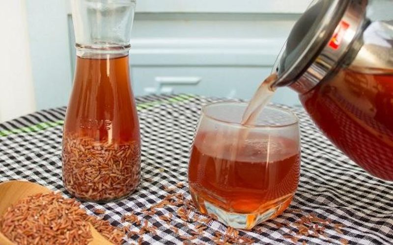 Trà gạo lứt hạt chia giảm cân 