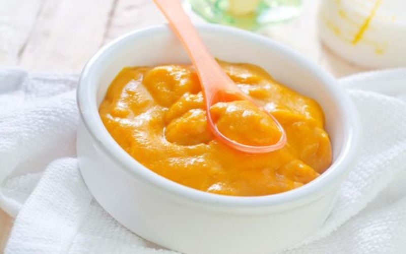 Cháo táo đỏ bí đỏ ngon mê ly 