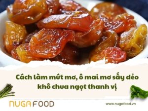 Cách làm mứt mơ