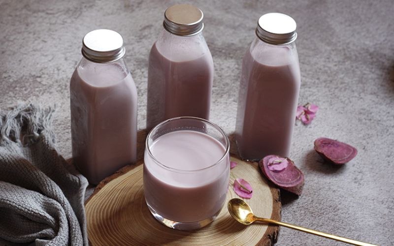Cách nấu sữa đậu gà khoai lang