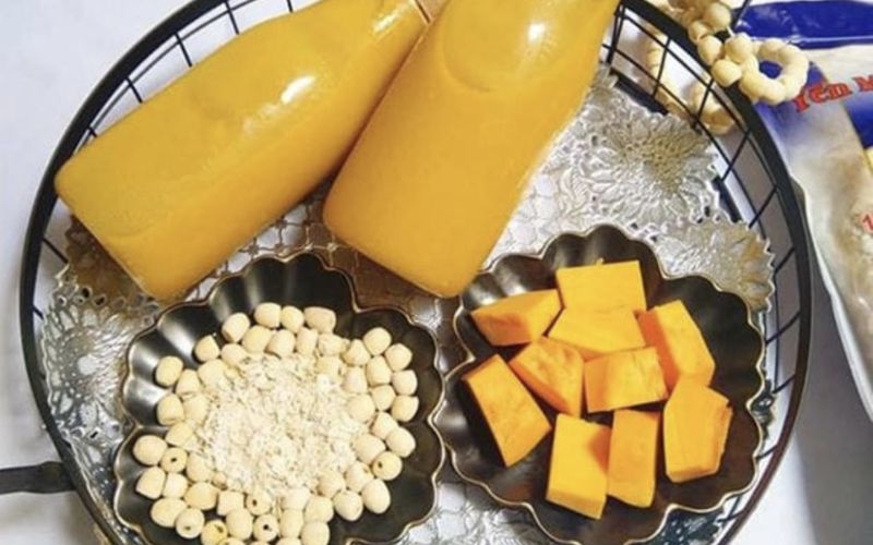 Sữa hạt sen bí đỏ