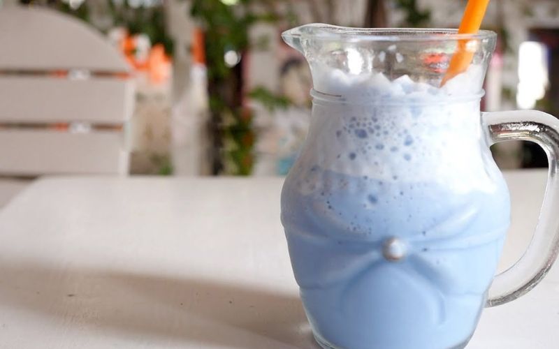 Sữa hạt điều đậu biếc