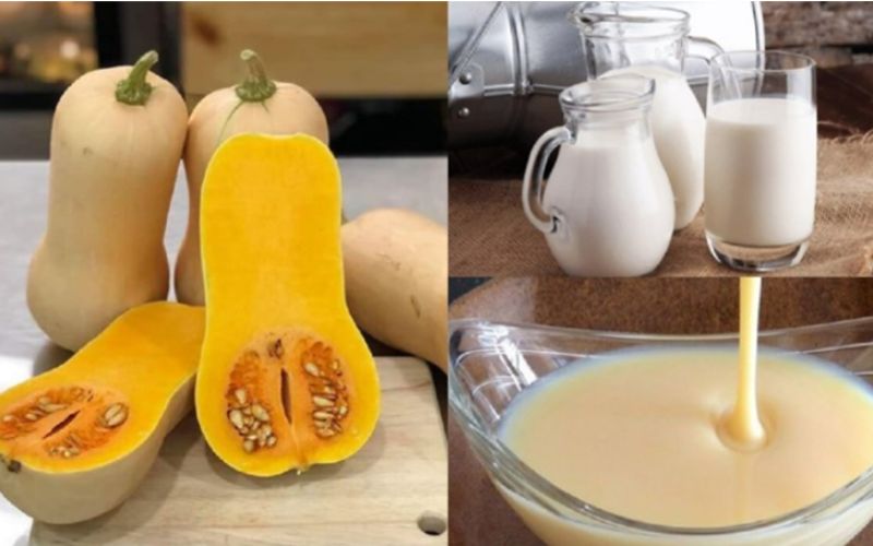 Sữa diêm mạch bí đỏ giúp giảm cân