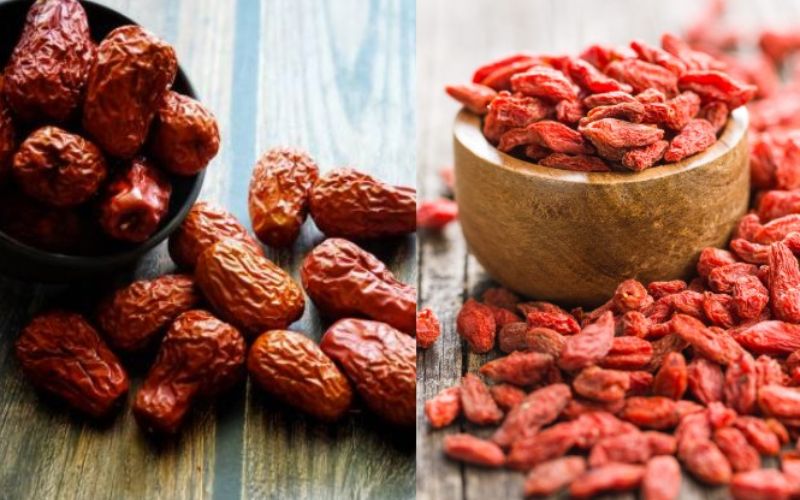 Táo đỏ và kỷ tử