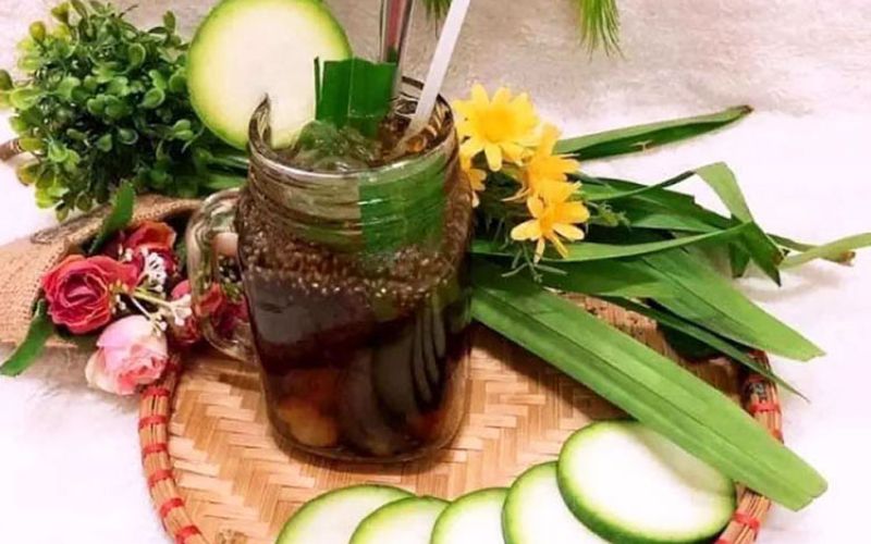 Trà bí đao hạt chia giúp thanh nhiệt giải độc