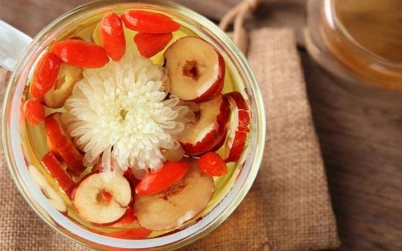 Cách pha trà kỷ tử hoa cúc