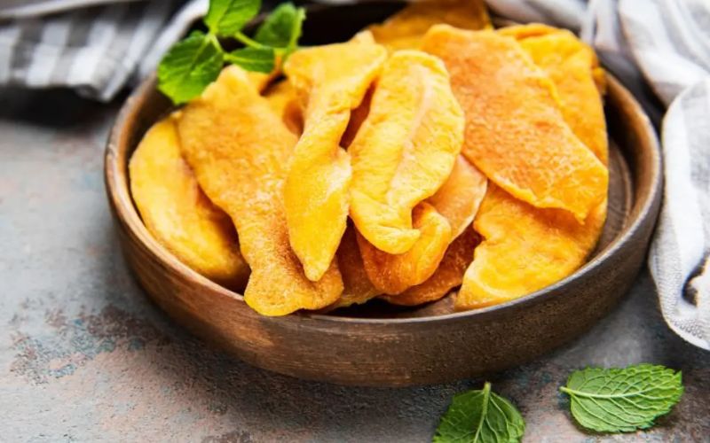 Xoài sấy chứa rất nhiều dinh dưỡng