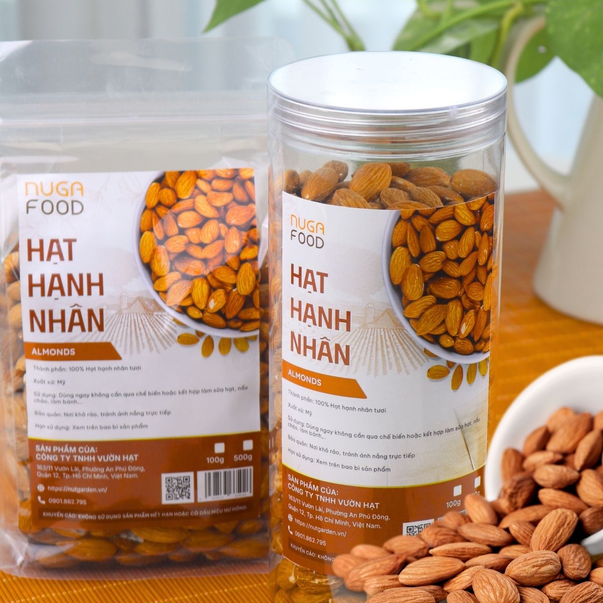 Hạnh Nhân Mỹ Nugafood – Hạt To Đều, Rang Mộc Nguyên Vị, Giàu Vitamin E (Hũ 500g) - Ảnh 7