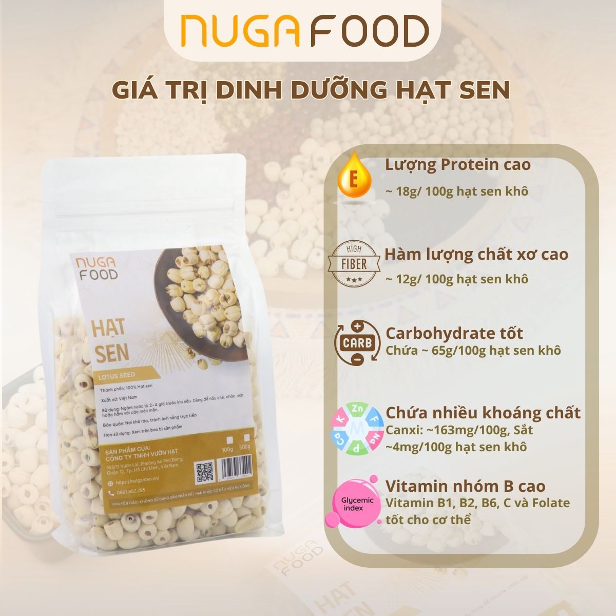 HẠT SEN - Nugafood - Ảnh 4