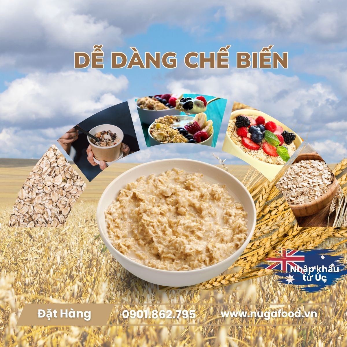 Yến Mạch Cán Dẹp Nugafood – Tinh Bột Chậm Hỗ Trợ Eat Clean & Kiểm Soát Calo (Túi 500g) - Ảnh 7