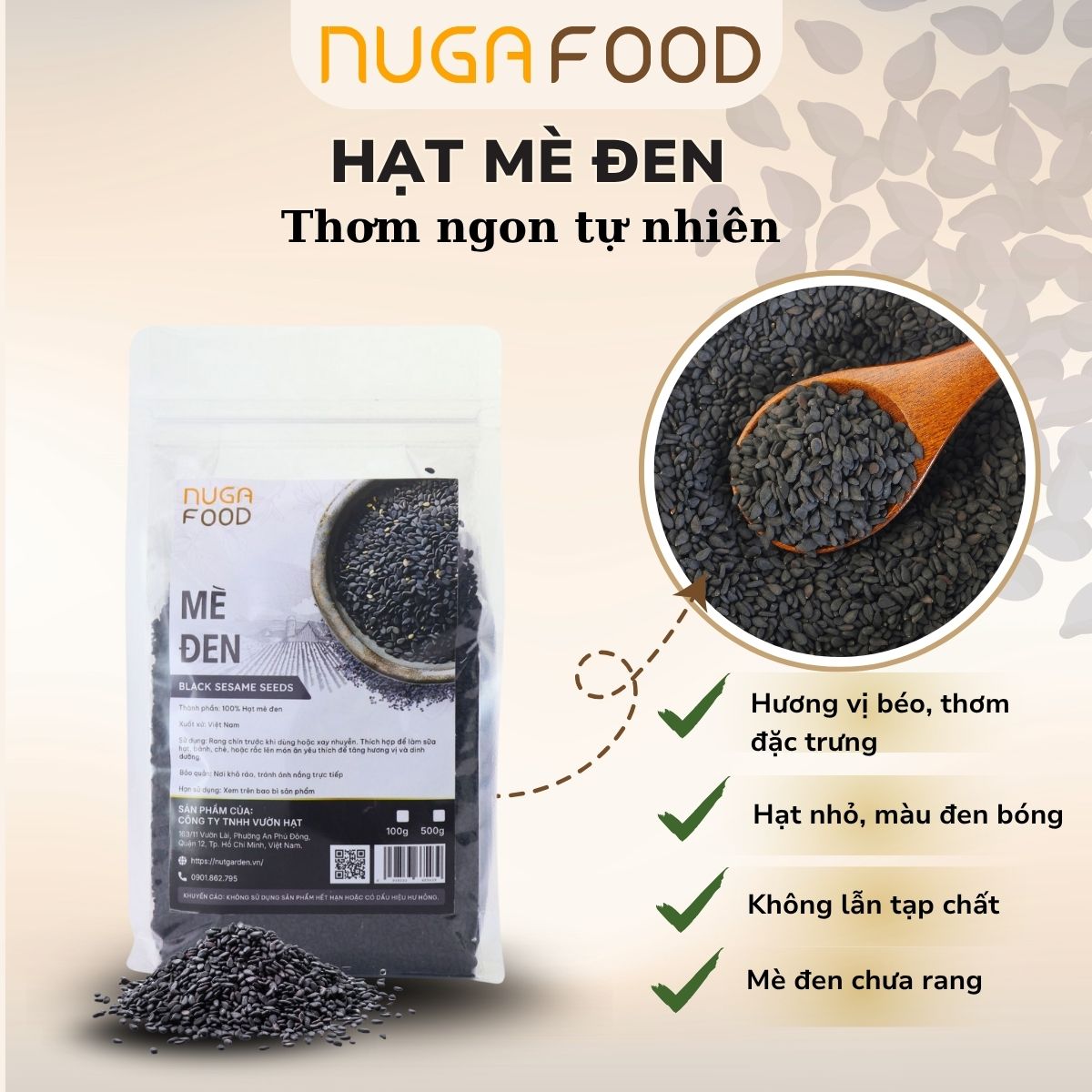 Mè Đen - Nugafood - Ảnh 3
