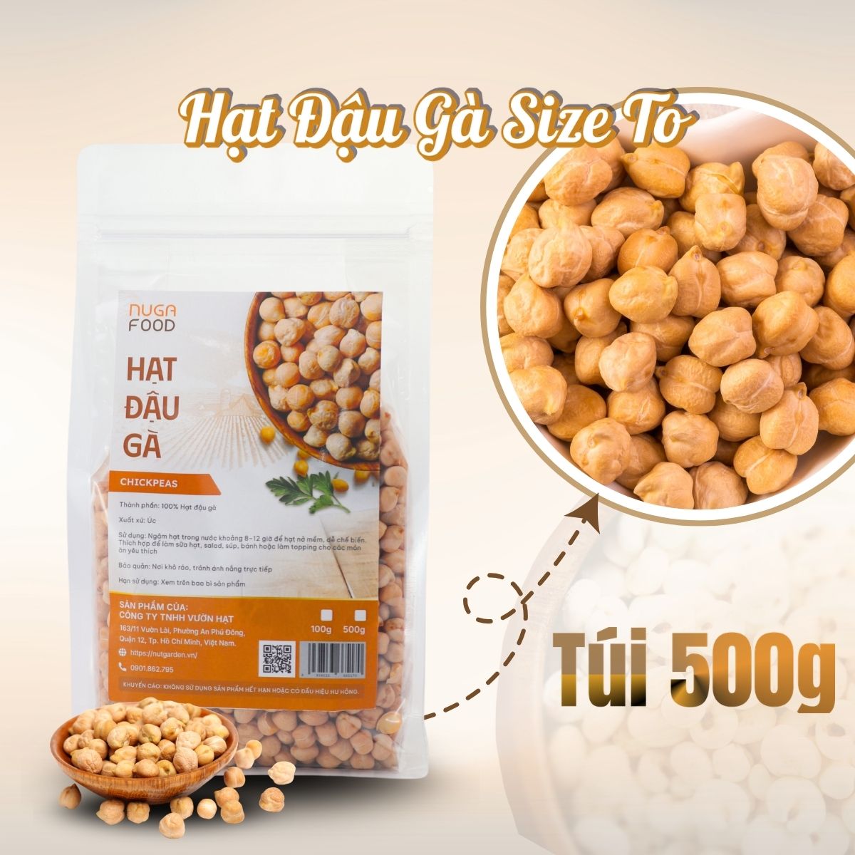 hạt đậu gà khô