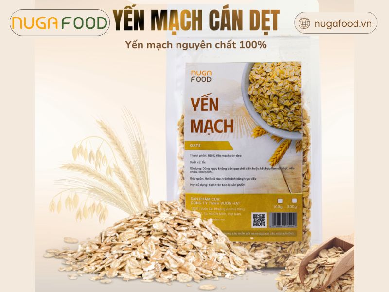 Nuga Food là địa chỉ cung cấp yến mạch chất lượng, nguồn gốc xuất xứ rõ ràng, an toàn cho sức khỏe người dùng