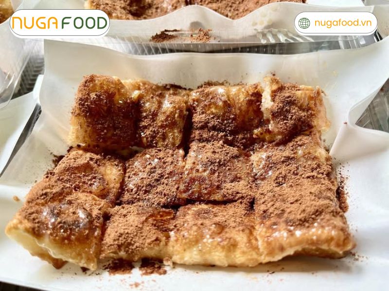 Bánh chuối yến mạch cacao phô mai có vị cacao đắng nhẹ, ngọt tự nhiên của chuối và độ béo của phô mai