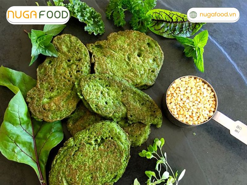 Pancake đậu lăng là một biến tấu hiện đại và dinh dưỡng cho bữa sáng hoặc bữa phụ.
