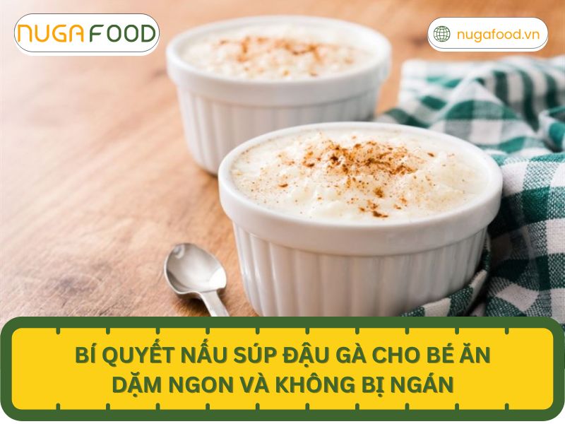 Súp đậu gà cho bé ăn dặm