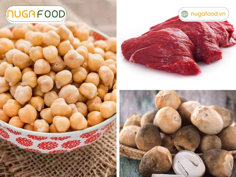 Súp đậu gà bò nấm phòng ngừa thiếu máu và hỗ trợ phát triển cơ bắp