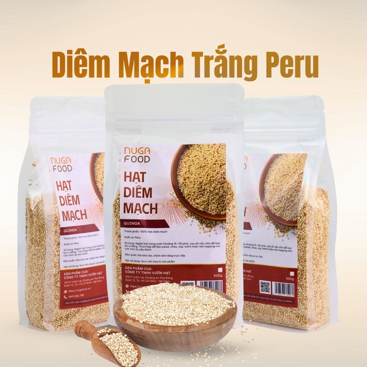 hạt quinoa diêm mạch