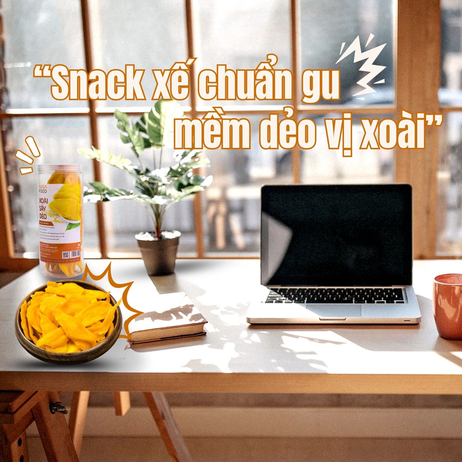Xoài Sấy Dẻo Nugafood – Lát Dày, Dẻo Mềm, Vị Chua Ngọt Tự Nhiên (Hũ 200g) - Ảnh 6
